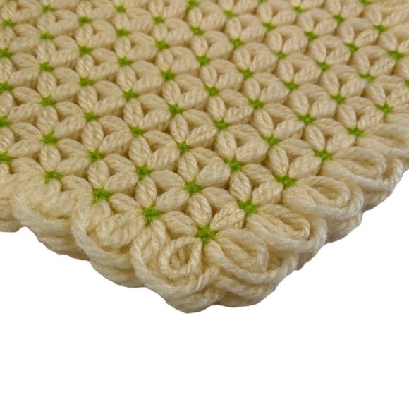 Vintage Boho Crochet Handmade Placemats 6qty. Home Accent Decor 70s 80s Eclectic - Picture 7 of 7